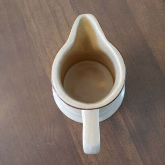 Pfaltzgraff Village Creamer #6-24 Brown Design on Cream Stoneware USA Made - Picture 10 of 13